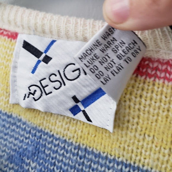 Vintage Retro Nordic Design Snowflake Ski Sweater L - Picture 10 of 10